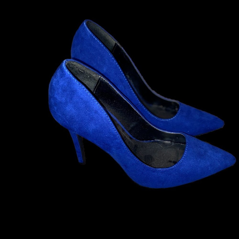 Blue Suede Heels